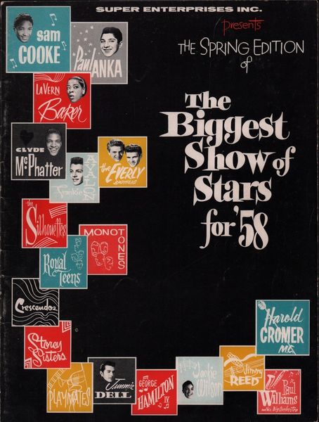 SAM COOKE / PAUL ANKA 1958 THE BIGGEST SHOW OF STARS SPRING TOUR PROGRAM BOOK | eBay