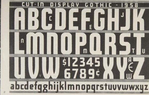 Cut-in Display Gothic, Ross F. George