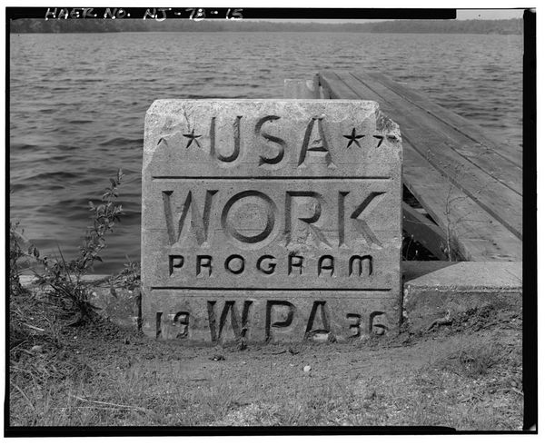 Detail Of Works Progress Administration (WPA) Monument