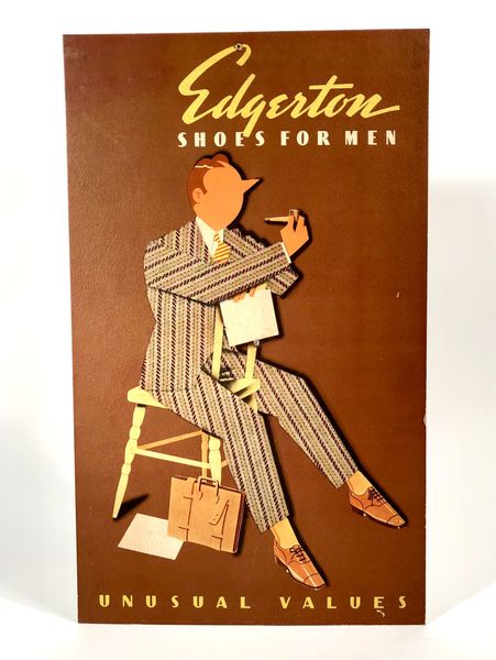 Edgerton Shoes for Men Stand-up Advertising Sign