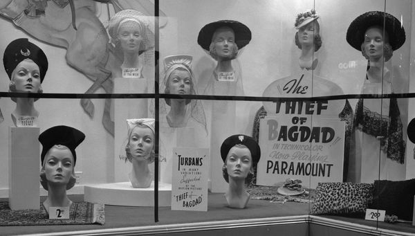 "Thief of Bagdad" hat display, Salt Lake City, UT, 1940