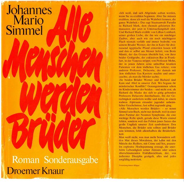 Alle Menschen werden Brüder, Autor J.M. Simme, gebundene Ausgabe #2149 | eBay