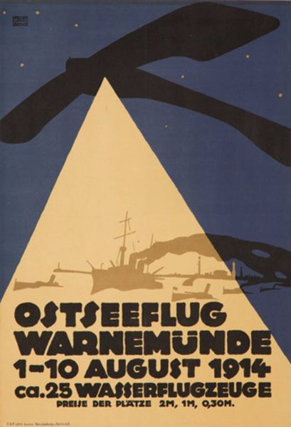 Otto Leroi, Ostseeflug Warnemünde, 1914