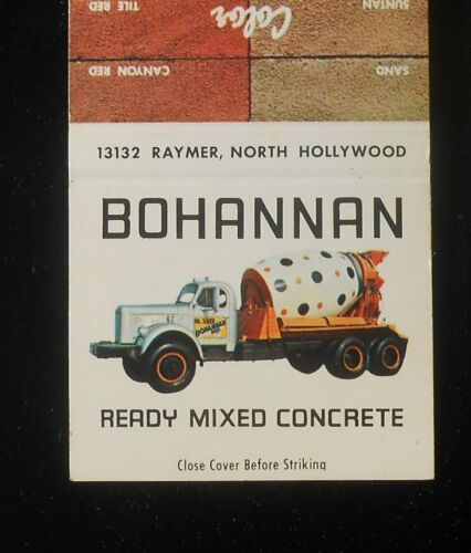 1960s Old Cement Truck Bohannan Ready-Mix Concrete Van Nuys North Hollywood CA | eBay