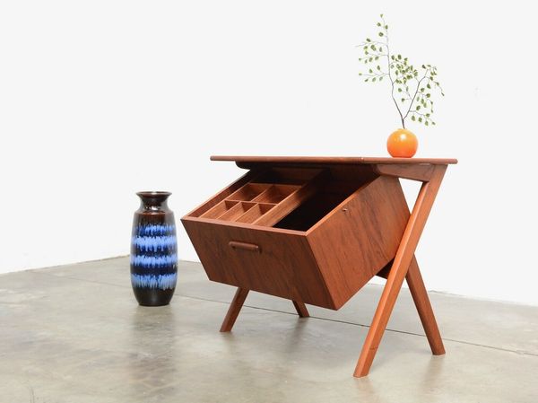 1960s Tilt Storage Table