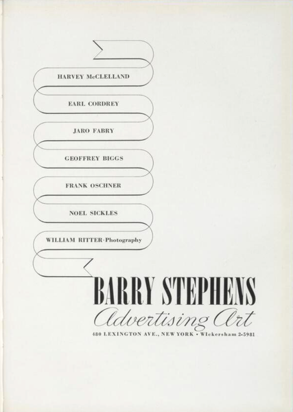 Barry Stephens Advertising Art, 1937