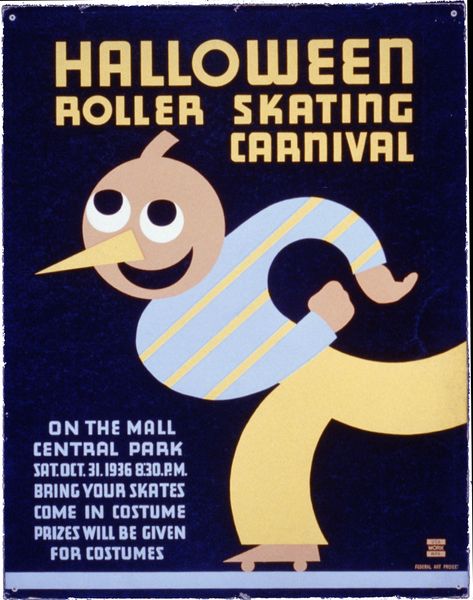 Halloween roller skating carnival