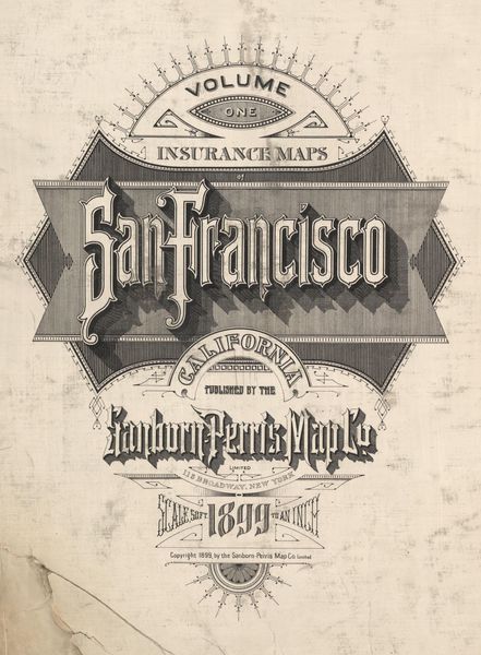 1899 Sanborn San Francisco Fire Insurance Maps - Title Page