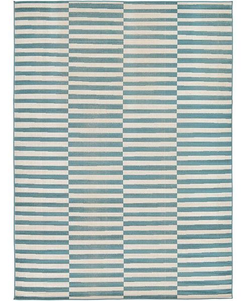 Bridgeport Home Axbridge Axb2 Teal 7' x 10' Area Rug & Reviews - Rugs - Macy's