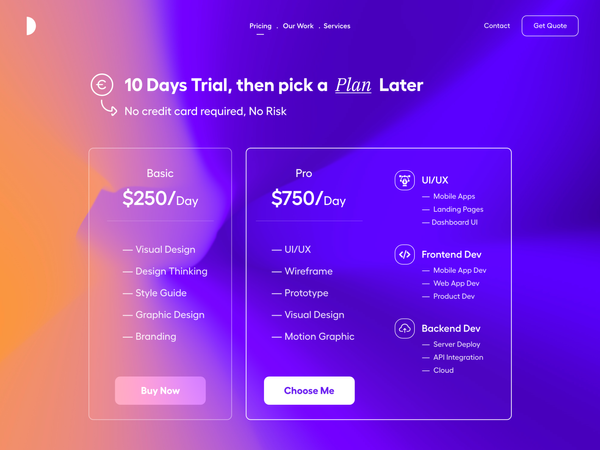 Web UI | Pricing