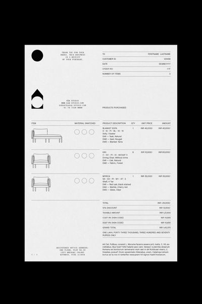 Sār Studio | Invoice