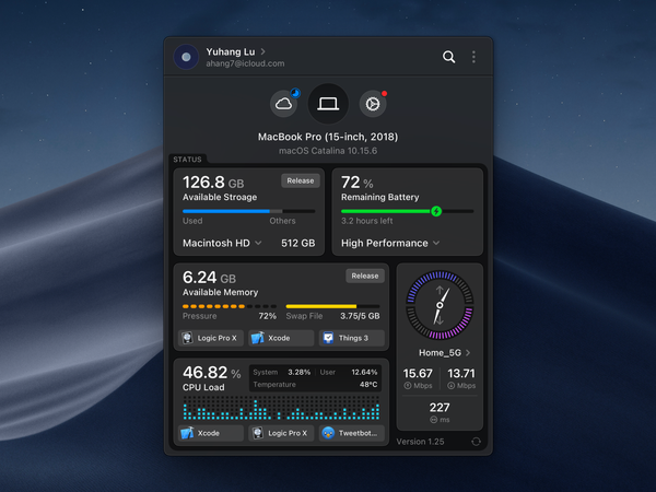 System Status Panel