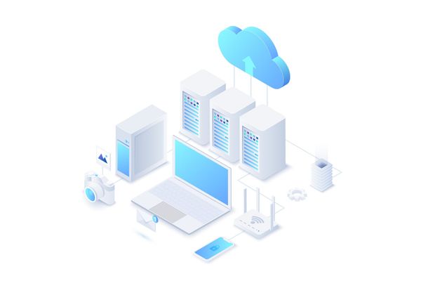 $ Isometric Cloud Technology Illustration