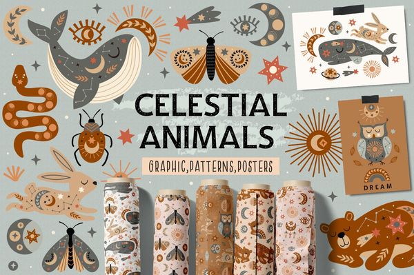 Celestial animals collection