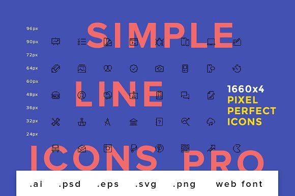 Simple Line Icons Pro