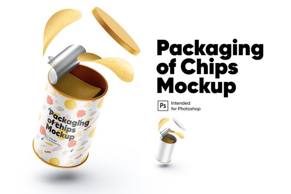 $ Packaging of Chips Mockup