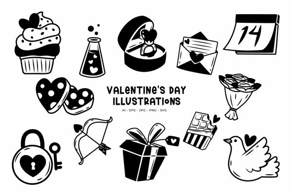 Valentine's Day illustrations