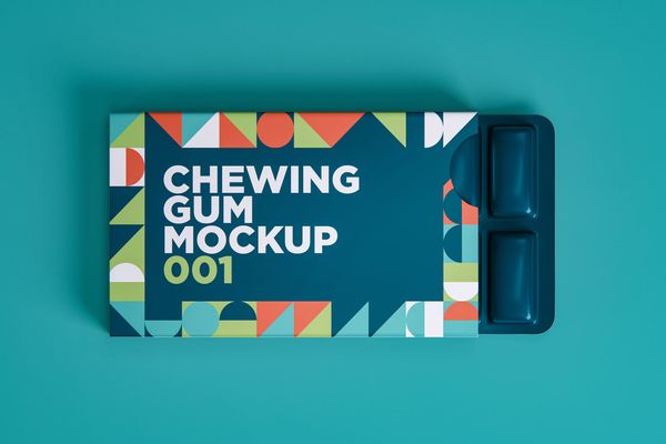 $ Chewing Gum Mockup