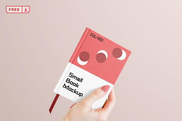 Small Book Mockup