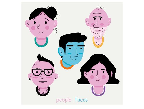 People faces