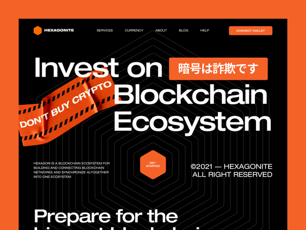Hexagonite. Blockchain Ecosystem Website