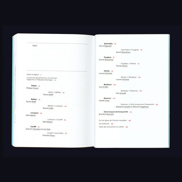 Collection Odyssée, villes-portraits | Table of contents