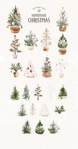 HOMEMADE CHRISTMAS Aesthetics | Trees