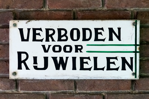 Verboden voor Rijwielen | Sign