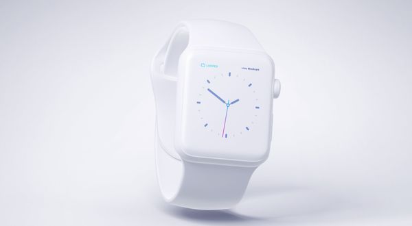 8 White Clay Apple Devices Mockups | iWatch