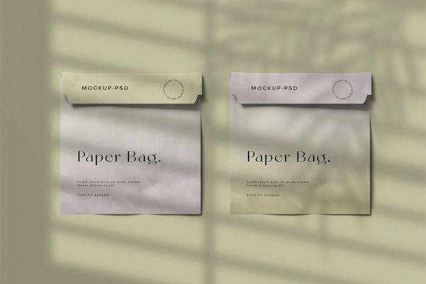 $ Paper Bag Mockup