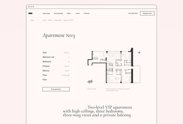 New Rome Apartments | Product page