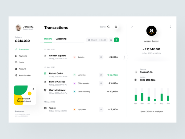 Bankomat: Transactions