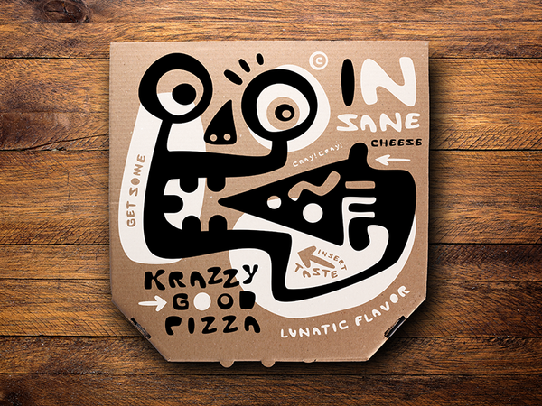 Krazzy Good Pizza Box