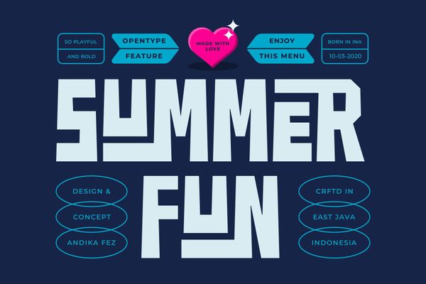 Summer Fun Font