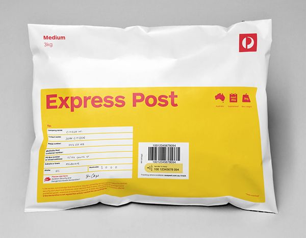 New Packaging for Australia Post's Domestic Parcels