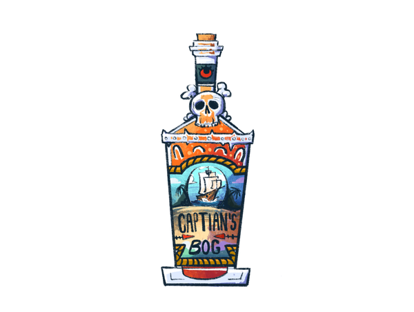 Captain's Bog Bottle Design