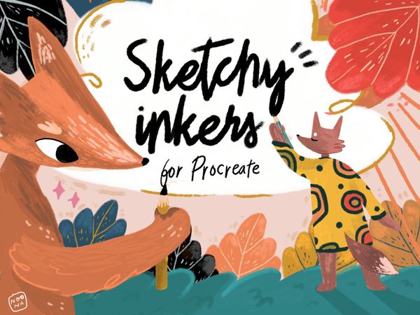 $ Sketchy Inkers Procreate Brushes