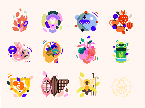 Health Supplement Icons