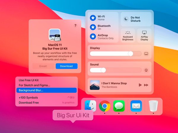 MacOS 11‍ Big Sur UI Kit