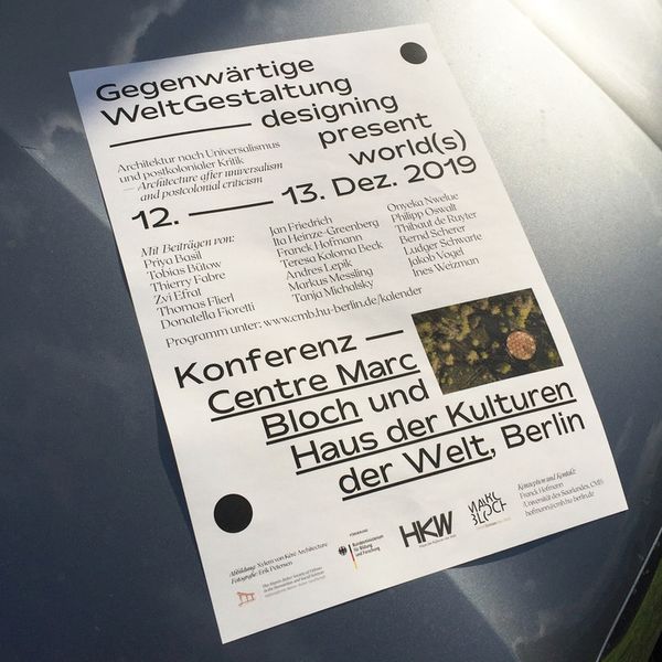 Gegenwärtige WeltGestaltung | Poster