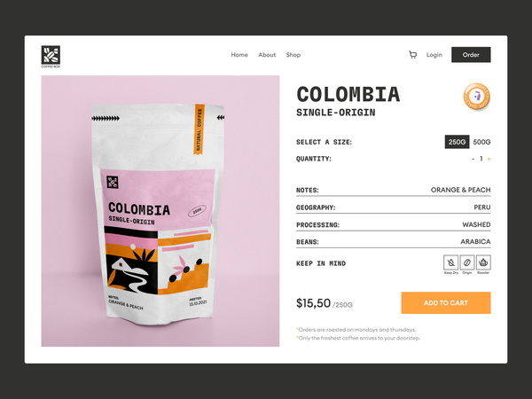 Coffee Box Shop | Product page
