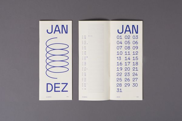 2021 Typographic Calendar