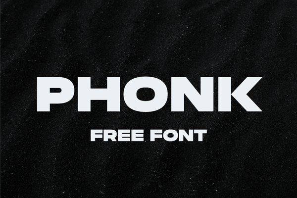 Phonk. Bold Wide Sans Serif Font Family
