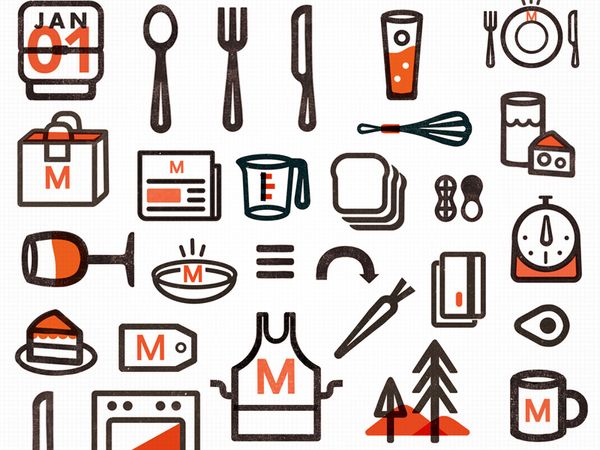 Icons for food