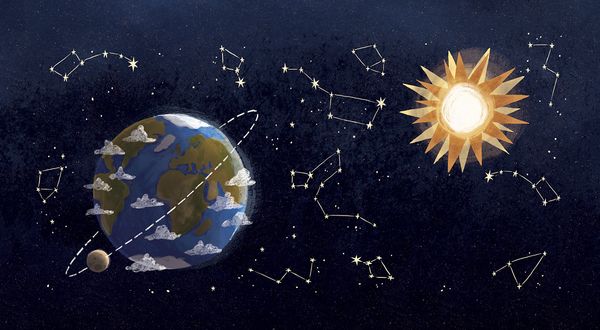 Earth, Sun and Stars