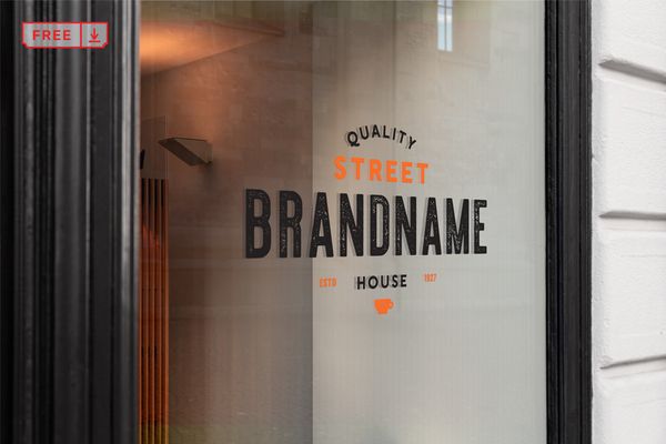 Window Sign Mockup