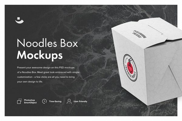 $ Noodles Box Mockup Set