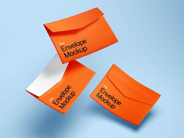 Levitating Envelope Mockups