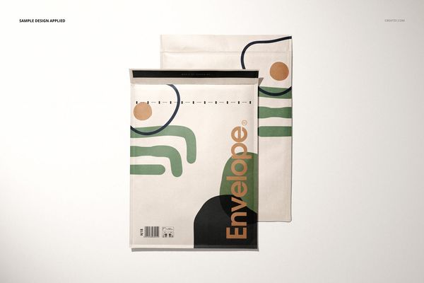 Kraft Bubble Mailer Mockup Set