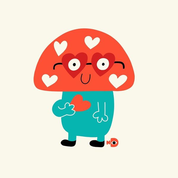 Mushroom in love